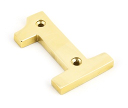 [83711] Polished Brass Numeral 1 - 83711