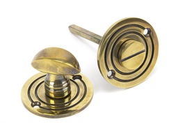 [83804] Aged Brass Round Bathroom Thumbturn - 83804