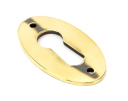 [83818] Aged Brass Oval Escutcheon - 83818