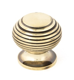 [83865] Aged Brass Beehive Cabinet Knob 30mm - 83865