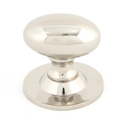 [83880] Polished Nickel Oval Cabinet Knob 40mm - 83880