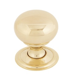 [83883] Polished Brass Mushroom Cabinet Knob 32mm - 83883