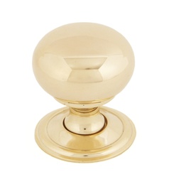 [83883] Polished Brass Mushroom Cabinet Knob 32mm - 83883