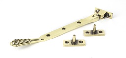 [83899] Aged Brass 8&quot; Reeded Stay - 83899