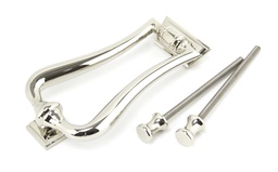 [90042] Polished Nickel Slimline Art Deco Door Knocker - 90042