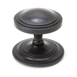 [90072] Aged Bronze Art Deco Centre Door Knob - 90072