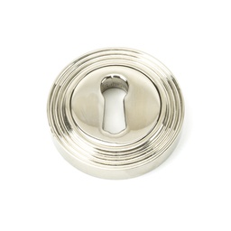 [45693] Polished Nickel Round Escutcheon (Beehive) - 45693