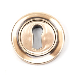 [46117] Polished Bronze Round Escutcheon (Plain) - 46117