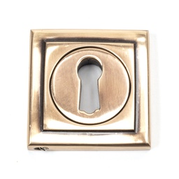 [46120] Polished Bronze Round Escutcheon (Square) - 46120