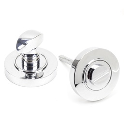 [45735] Polished Chrome Round Thumbturn Set (Plain) - 45735