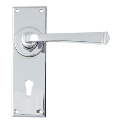 [90359] Polished Chrome Avon Lever Lock Set - 90359