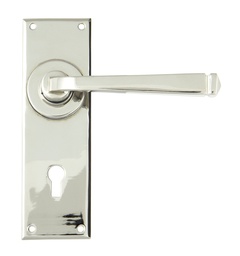 [90360] Polished Nickel Avon Lever Lock Set - 90360
