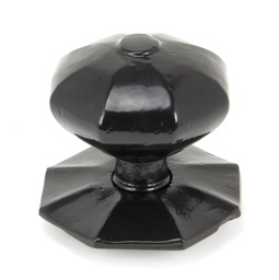 [90382] Black Octagonal Centre Door Knob - Internal - 90382