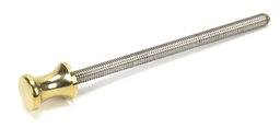 [90437] Polished Brass ended SS M6 110mm Threaded Bar - 90437