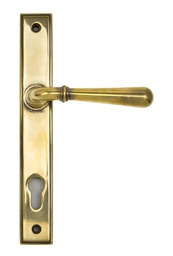 [91413] Aged Brass Newbury Slimline Lever Espag. Lock Set - 91413