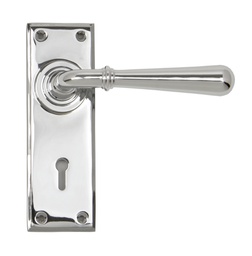 [91421] Polished Chrome Newbury Lever Lock Set - 91421