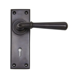 [91435] Aged Bronze Newbury Lever Lock Set - 91435