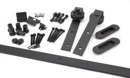 [91793] 100kg Black Sliding Door Hardware Kit (2m Track) - 91793
