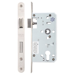 [B1005.700] DIN Euro Sash Lock Case 55mm - Radiused Faceplate - SS