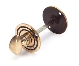 [91930] Polished Bronze Round Bathroom Thumbturn - 91930