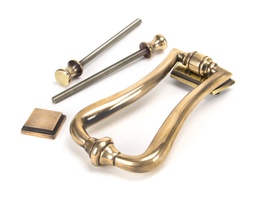 [91945] Polished Bronze Slimline Art Deco Door Knocker - 91945