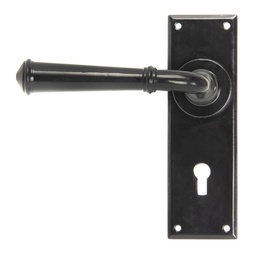 [92057] Black Regency Lever Lock Set - 92057
