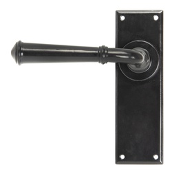 [92058] Black Regency Lever Latch Set - 92058