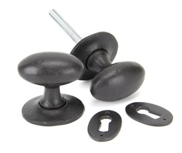[92065] External Beeswax Oval Mortice/Rim Knob Set - 92065