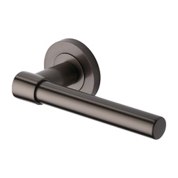 [RS2017-MB] Heritage Brass Door Handle Lever on Rose Phoenix Design Matt Bronze Finish