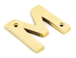 [83801M] Polished Brass Letter M - 83801M