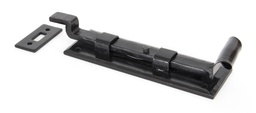 [33016] Black 6" Cranked Door Bolt - 33016