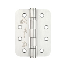 [A1002.700] 102 x 76mm Ball Bearing Hinges - Satin Stainless Steel - Radius Corner - G13 (pair)