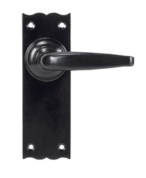 [33318] Black Oak Lever Latch Set - 33318