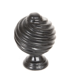 [33376] Black Twist Cabinet Knob - 33376