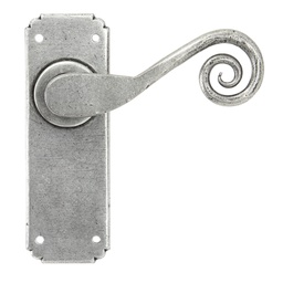 [33616] Pewter Monkeytail Lever Latch Set - 33616
