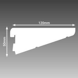 [J1007.480] 120mm White Brackets