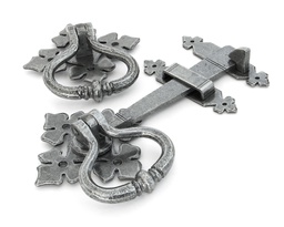 [33685] Pewter Shakespeare Latch Set - 33685