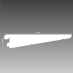 [J1015.480] 570mm White Brackets