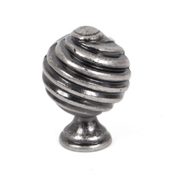 [33691] Pewter Twist Cabinet Knob - 33691