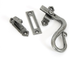 [33709] Pewter Locking Shepherd's Crook Fastener - RH - 33709