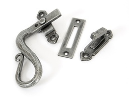 [33710] Pewter Locking Shepherd's Crook Fastener - LH - 33710