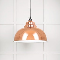 [49508] White Gloss Harborne Pendant in Copper - 49508