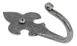 [33722] Pewter Fleur-De-Lys Coat Hook - 33722