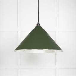 [45433H] Hammered Nickel Hockley Pendant in Heath - 45433H