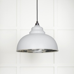 [45472F] Hammered Nickel Harborne Pendant in Flock - 45472F