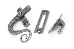 [33725] Pewter Locking Monkeytail Fastener - LH - 33725