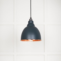 [49500SO] Hammered Copper Brindley Pendant in Soot - 49500SO