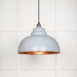 [49501BI] Hammered Copper Harborne Pendant in Birch - 49501BI