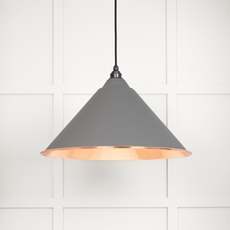 [49503BL] Hammered Copper Hockley Pendant in Bluff - 49503BL