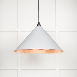 [49503SF] Smooth Copper Hockley Pendant in Flock - 49503SF